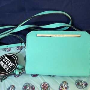 Steve Madden Aqua Crossbody Bag
